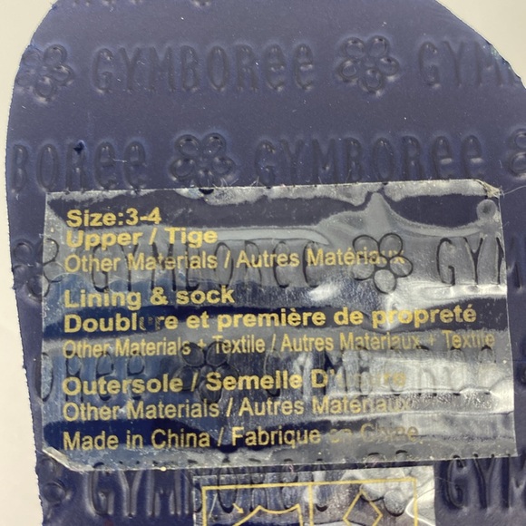 Gymboree Infant Baby Girl Soft Pink and Navy Sandals Size 3 to 4 - Picture 6 of 6